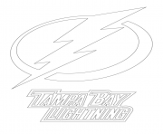 Printable tampa bay lightning logo nhl hockey sport  coloring pages